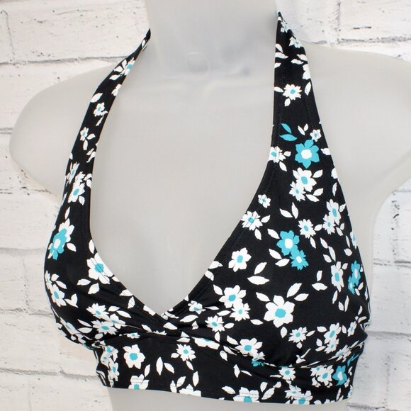 Anne Cole Beautiful Bunches Printed Halter Bikini Top Size Large NWT - Picture 4 of 8